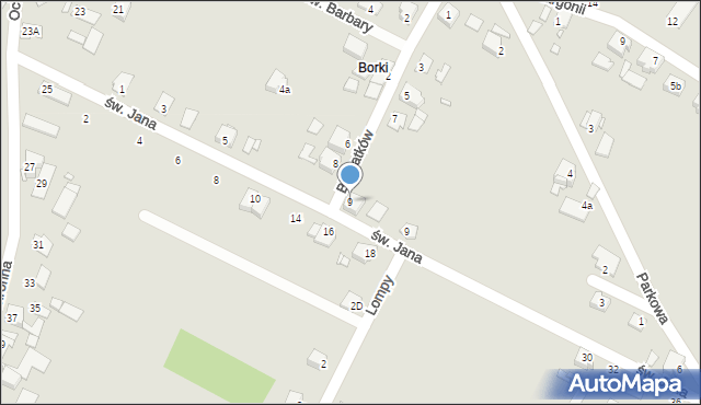 Opole, Bławatków, 9, mapa Opola