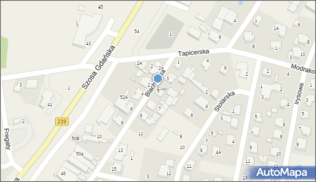 Osielsko, Blacharska, 5, mapa Osielsko