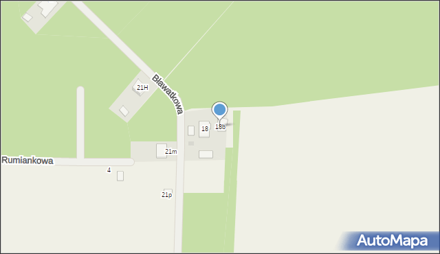 Ostrów, Bławatkowa, 11a, mapa Ostrów