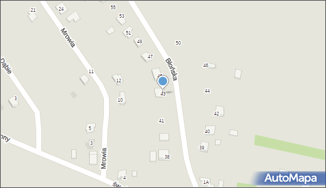 Pierzchnica, Błońska, 43, mapa Pierzchnica