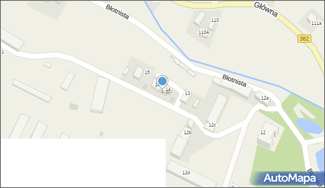 Piława Dolna, Błotnista, 14a, mapa Piława Dolna