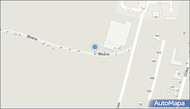 Piotrków Trybunalski, Błotna, 5, mapa Piotrków Trybunalski