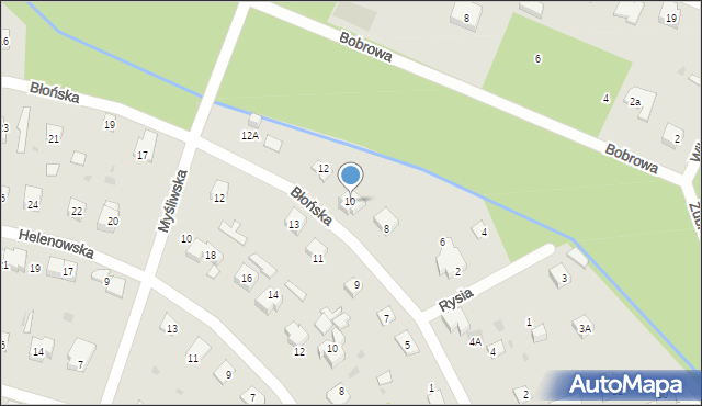 Podkowa Leśna, Błońska, 10, mapa Podkowa Leśna