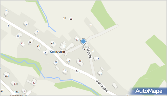 Porąbka, Bławatków, 4, mapa Porąbka