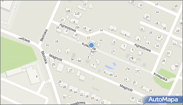 Pruszków, Błońska, 17D, mapa Pruszków