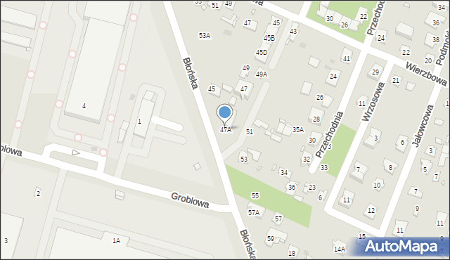 Pruszków, Błońska, 47A, mapa Pruszków