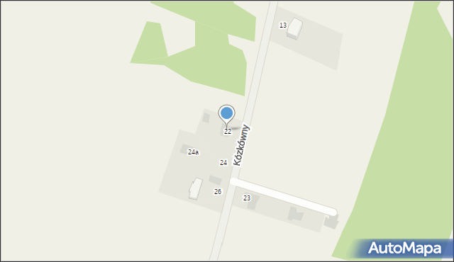 Pysznica, bł. Kózkówny Karoliny, 22, mapa Pysznica