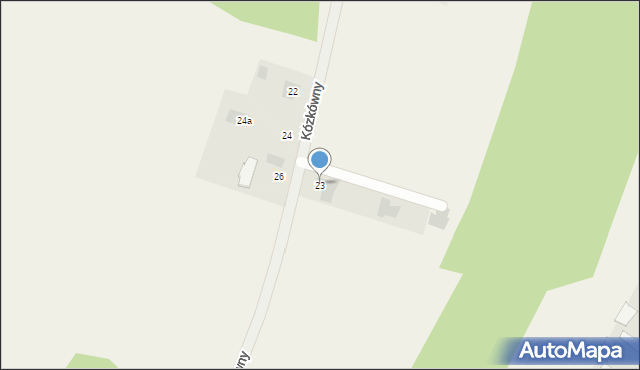 Pysznica, bł. Kózkówny Karoliny, 23, mapa Pysznica