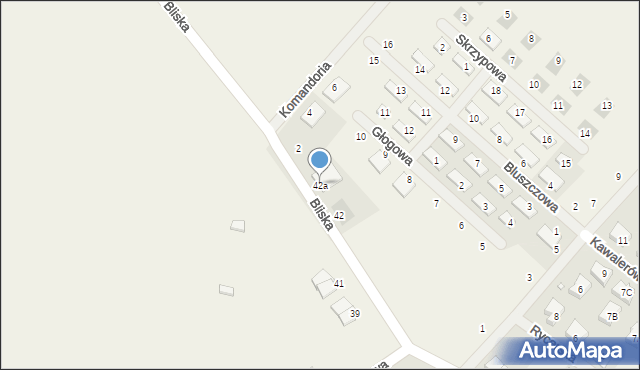 Rabowice, Bliska, 42a, mapa Rabowice