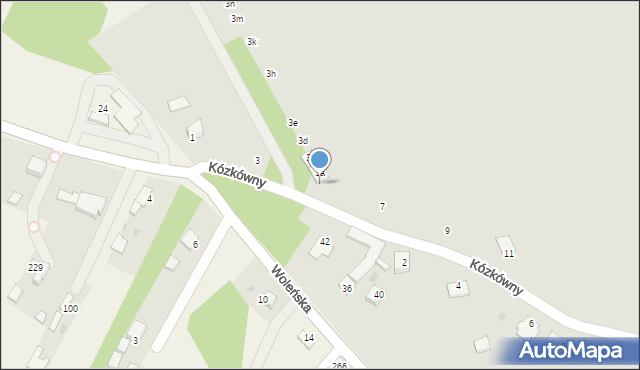 Radłów, bł. Kózkówny Karoliny, 5, mapa Radłów