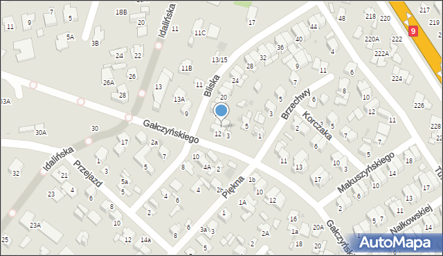 Radom, Bliska, 14, mapa Radomia