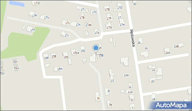 Radom, Błędowska, 15ab, mapa Radomia