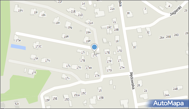Radom, Błędowska, 17C, mapa Radomia