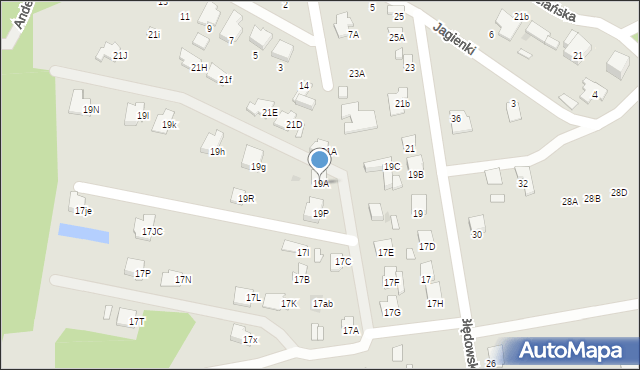 Radom, Błędowska, 19A, mapa Radomia