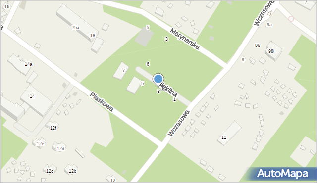 Rowy, Błękitna, 3, mapa Rowy