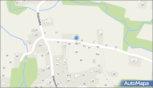 Rudnik, Blakówka, 63, mapa Rudnik