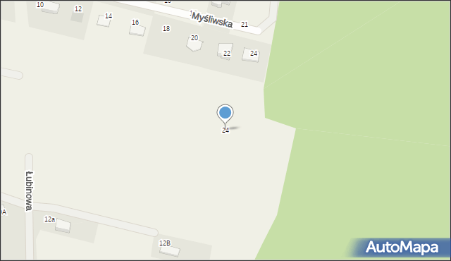 Rurzyca, Bluszczowa, 24, mapa Rurzyca