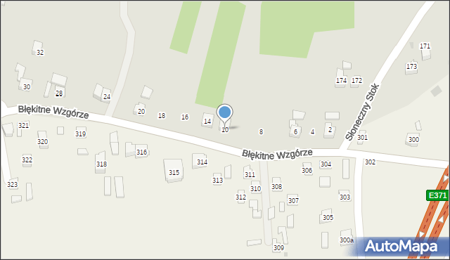 Rzeszów, Błękitne Wzgórze, 10, mapa Rzeszów