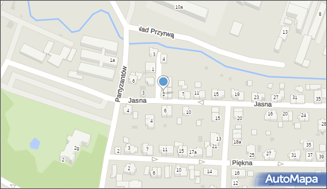 Rzeszów, Błękitna, 2, mapa Rzeszów