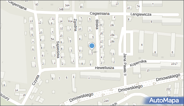Sanok, Bliska, 1, mapa Sanok