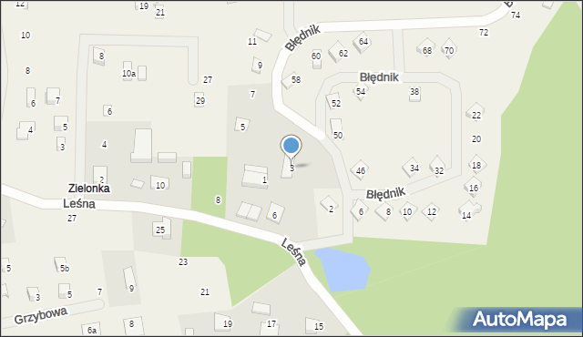 Sasino, Błędnik, 3, mapa Sasino