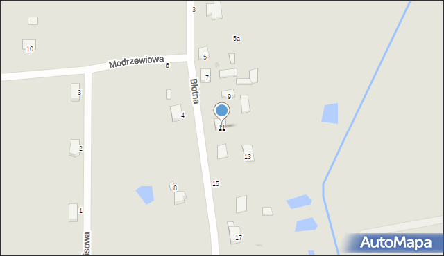 Sieradz, Błotna, 11, mapa Sieradz