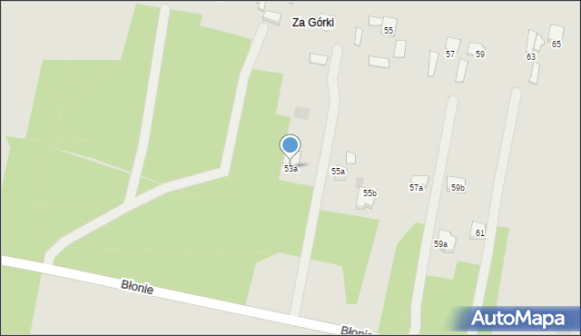 Skaryszew, Błonie, 53a, mapa Skaryszew