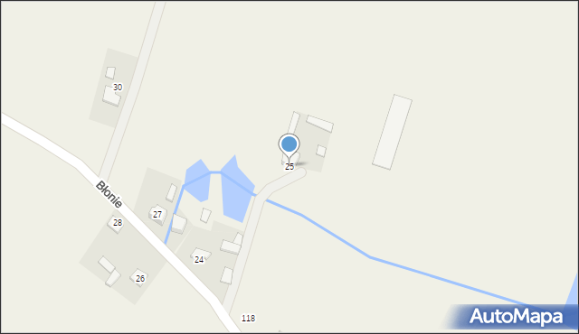 Skrzelczyce, Błonie, 25, mapa Skrzelczyce