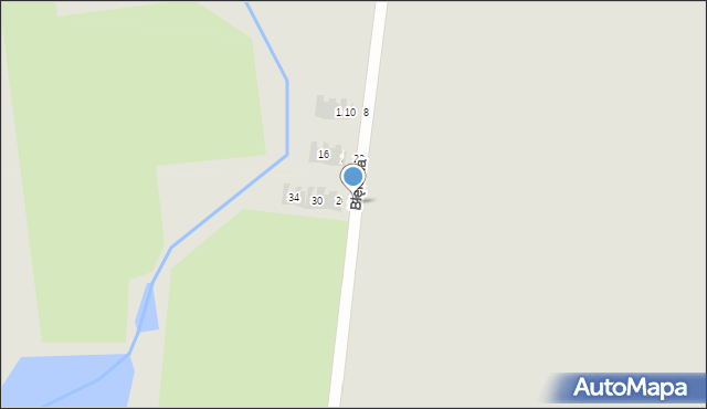 Słupsk, Błękitna, 24, mapa Słupska