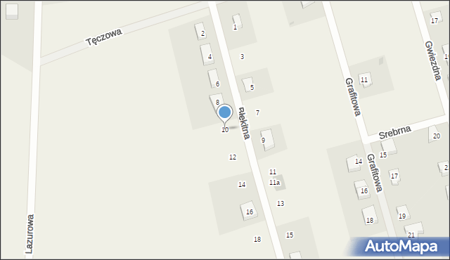 Sobin, Błękitna, 10, mapa Sobin