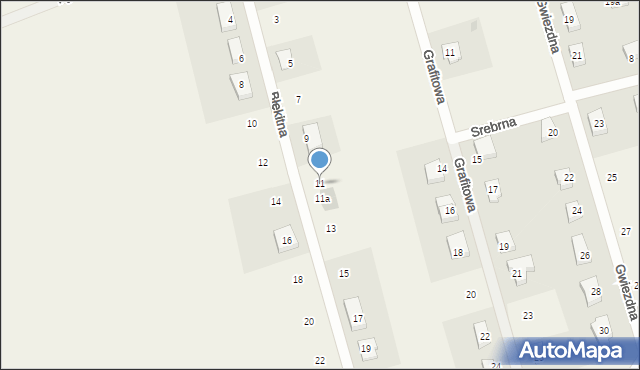 Sobin, Błękitna, 11, mapa Sobin