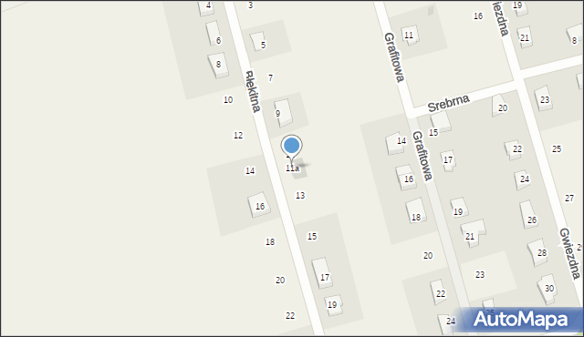 Sobin, Błękitna, 11a, mapa Sobin