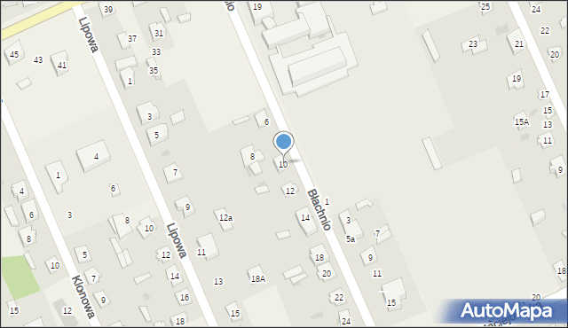 Sobolew, Błachnio Onufrego, 10, mapa Sobolew