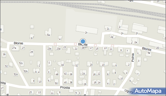 Solec Kujawski, Błonie, 19, mapa Solec Kujawski