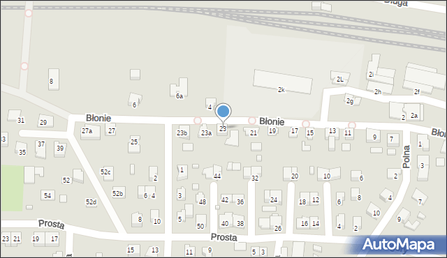 Solec Kujawski, Błonie, 23, mapa Solec Kujawski
