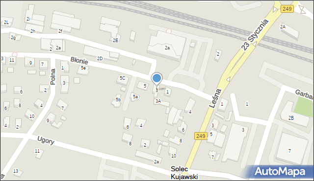 Solec Kujawski, Błonie, 3, mapa Solec Kujawski