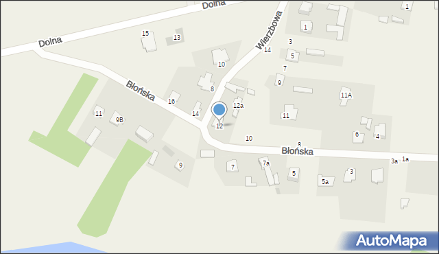 Stężyca, Błońska, 12, mapa Stężyca