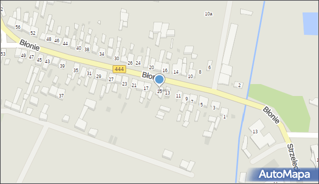 Sulmierzyce, Błonie, 15, mapa Sulmierzyce