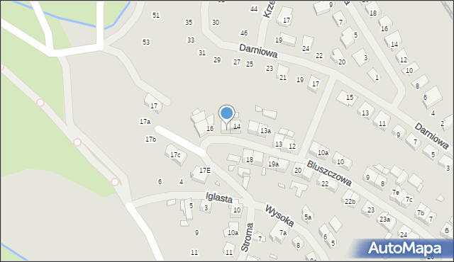 Szczecin, Bluszczowa, 15, mapa Szczecina