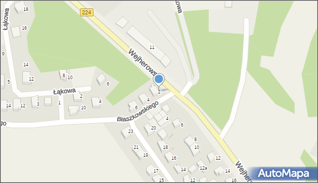 Szemud, Błaszkowskiego Alojzego, 2, mapa Szemud
