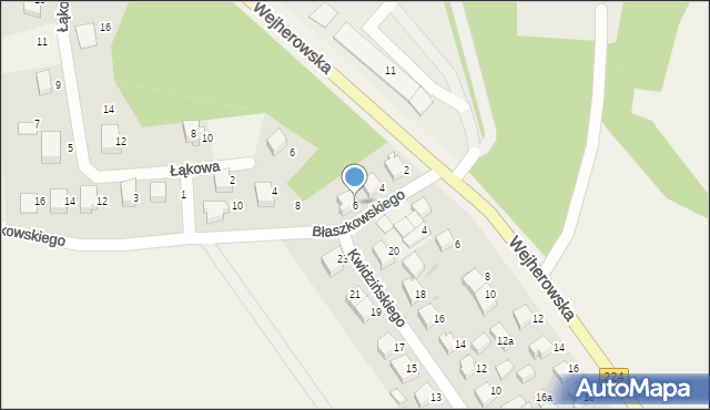 Szemud, Błaszkowskiego Alojzego, 6, mapa Szemud