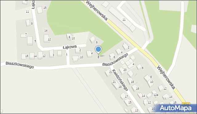 Szemud, Błaszkowskiego Alojzego, 8, mapa Szemud