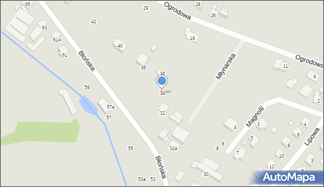 Tarczyn, Błońska, 34, mapa Tarczyn