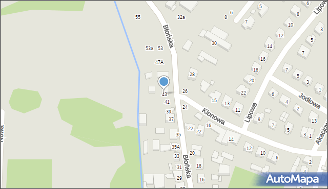 Tarczyn, Błońska, 43, mapa Tarczyn