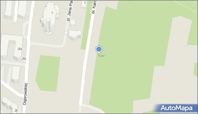 Tarnów, bł. Karoliny, 7, mapa Tarnów