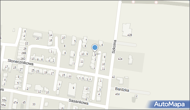 Tarnowo Podgórne, Bławatkowa, 4, mapa Tarnowo Podgórne