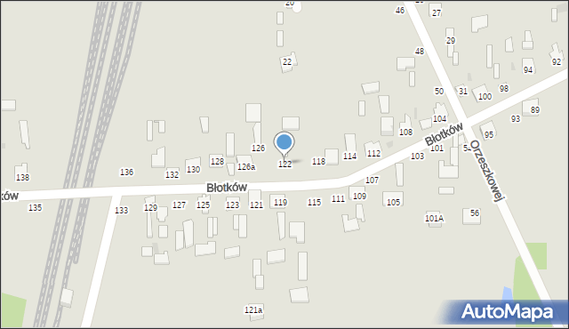 Terespol, Błotków, 122, mapa Terespol