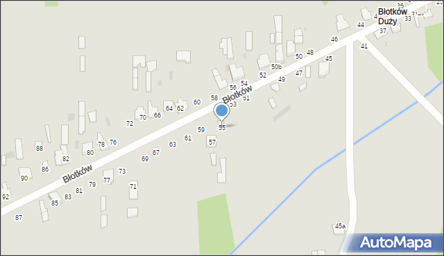 Terespol, Błotków, 55, mapa Terespol
