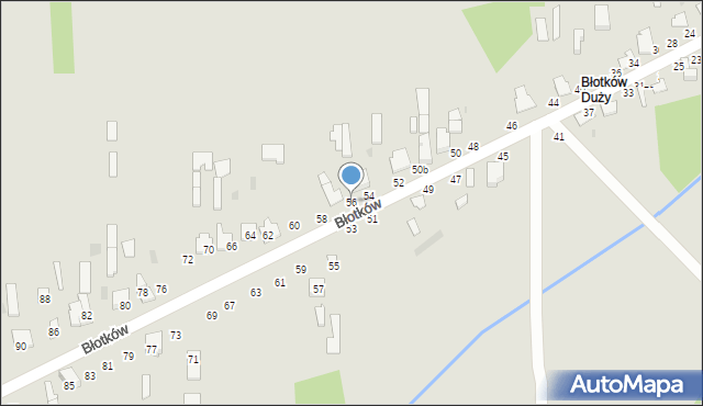 Terespol, Błotków, 56, mapa Terespol