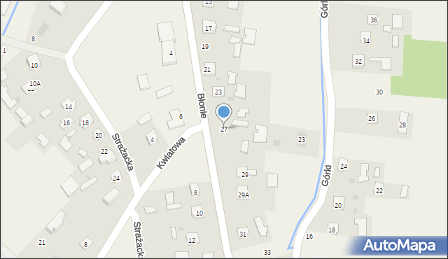 Trześń, Błonie, 27, mapa Trześń